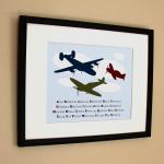 Airplane Alphabet Nursery Art Print