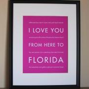 Florida art print, 8x10