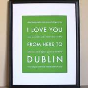 Dublin art print, 8x10