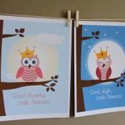 Good Night and Good Morning Little Princess, Two 8x10 Prints