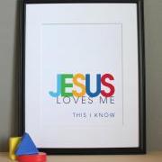 Jesus Loves Me, 8x10