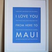 Maui art print, 8x10