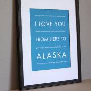 Alaska Art Print, 8x10  
