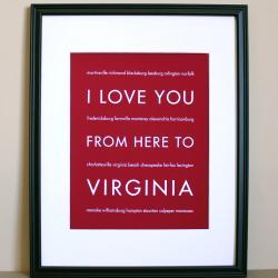 Virginia Art Print, 8x10
