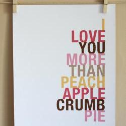 Peach Apple Crumb Pie Art ..